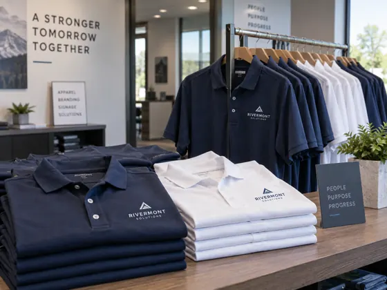 Office polo shirts — AI concept image
