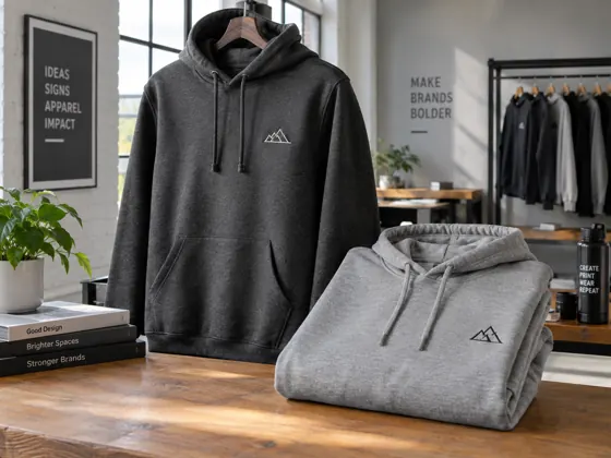 Branded hoodies — AI concept image