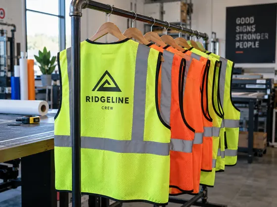 Reflective work vests — AI concept image