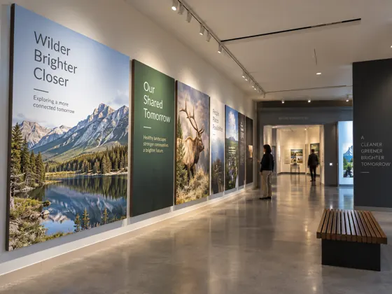Exhibition graphics — AI concept image