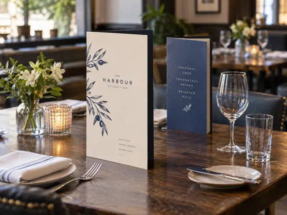 Restaurant menus — AI concept image
