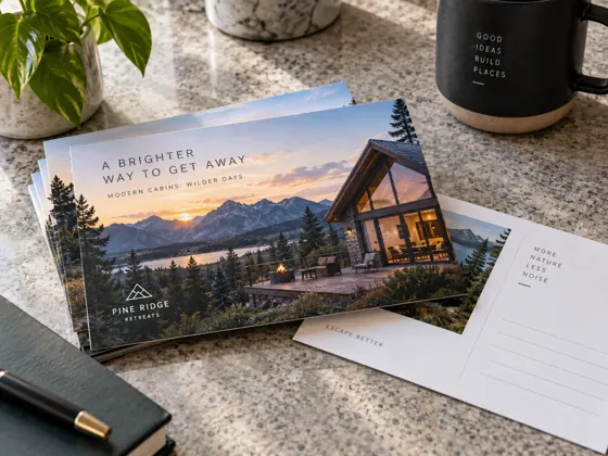 Direct-mail postcards — AI concept image