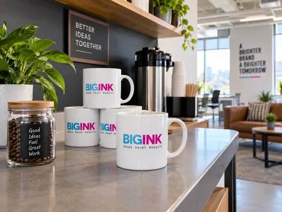 Branded mugs — AI concept image