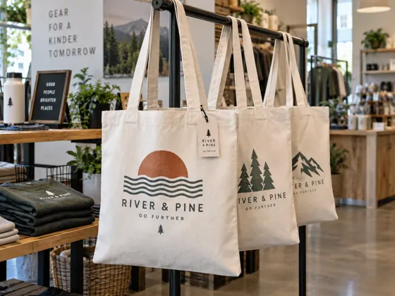 Cotton tote bags — AI concept image