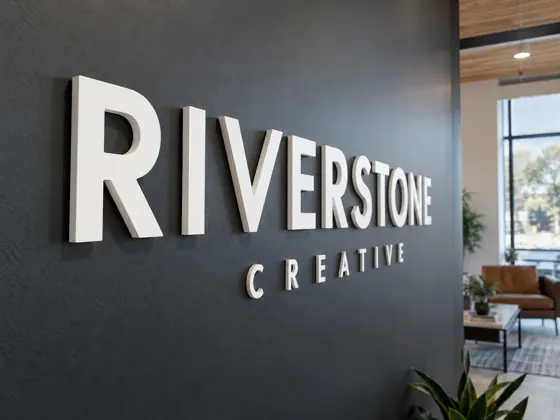 Acrylic dimensional letters — AI concept image