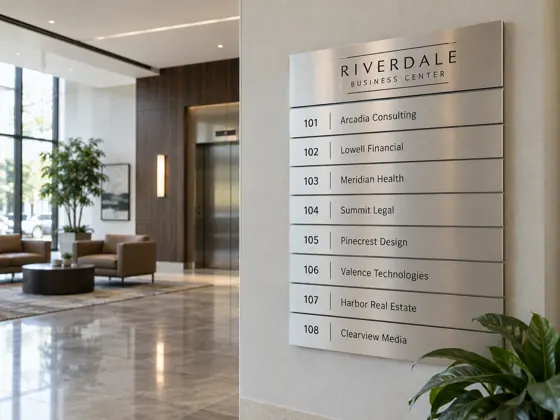 Lobby directory — AI concept image