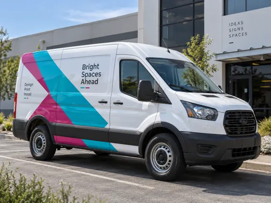 Partial van wrap — AI concept image