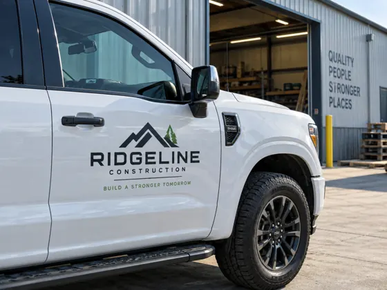 Pickup door lettering — AI concept image
