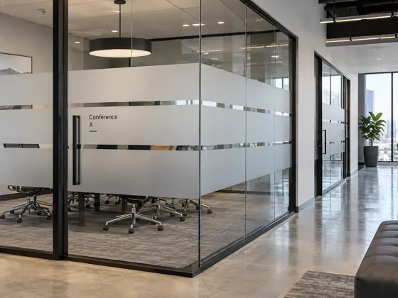 Frosted office glass — AI concept image