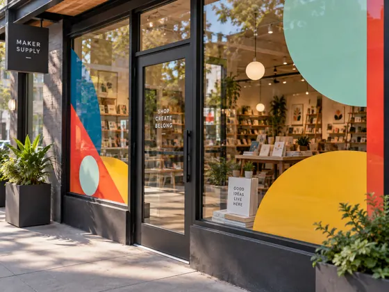 Retail window graphics — AI concept image