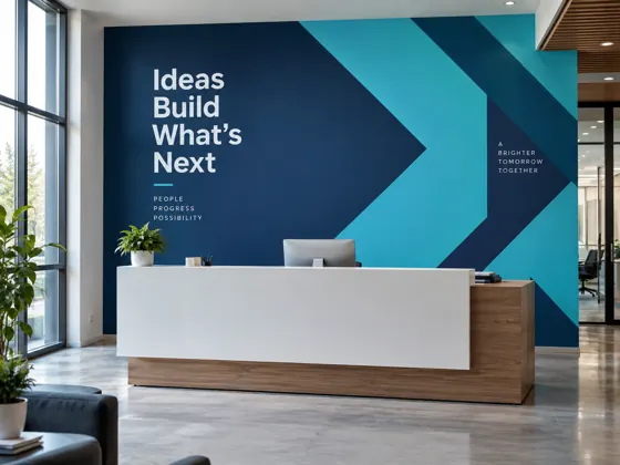 Lobby brand wall — AI concept image