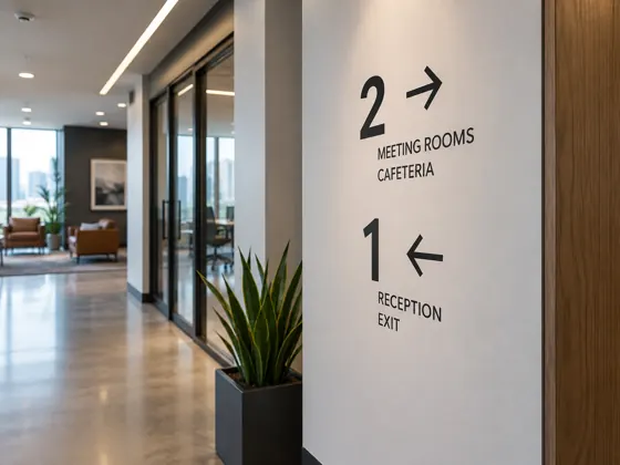 Office wayfinding — AI concept image